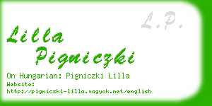 lilla pigniczki business card